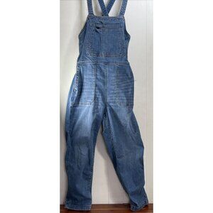 Duluth Trading Overalls Womens 8 Blue Daily Denim Jumpsuit Stretch Gardening